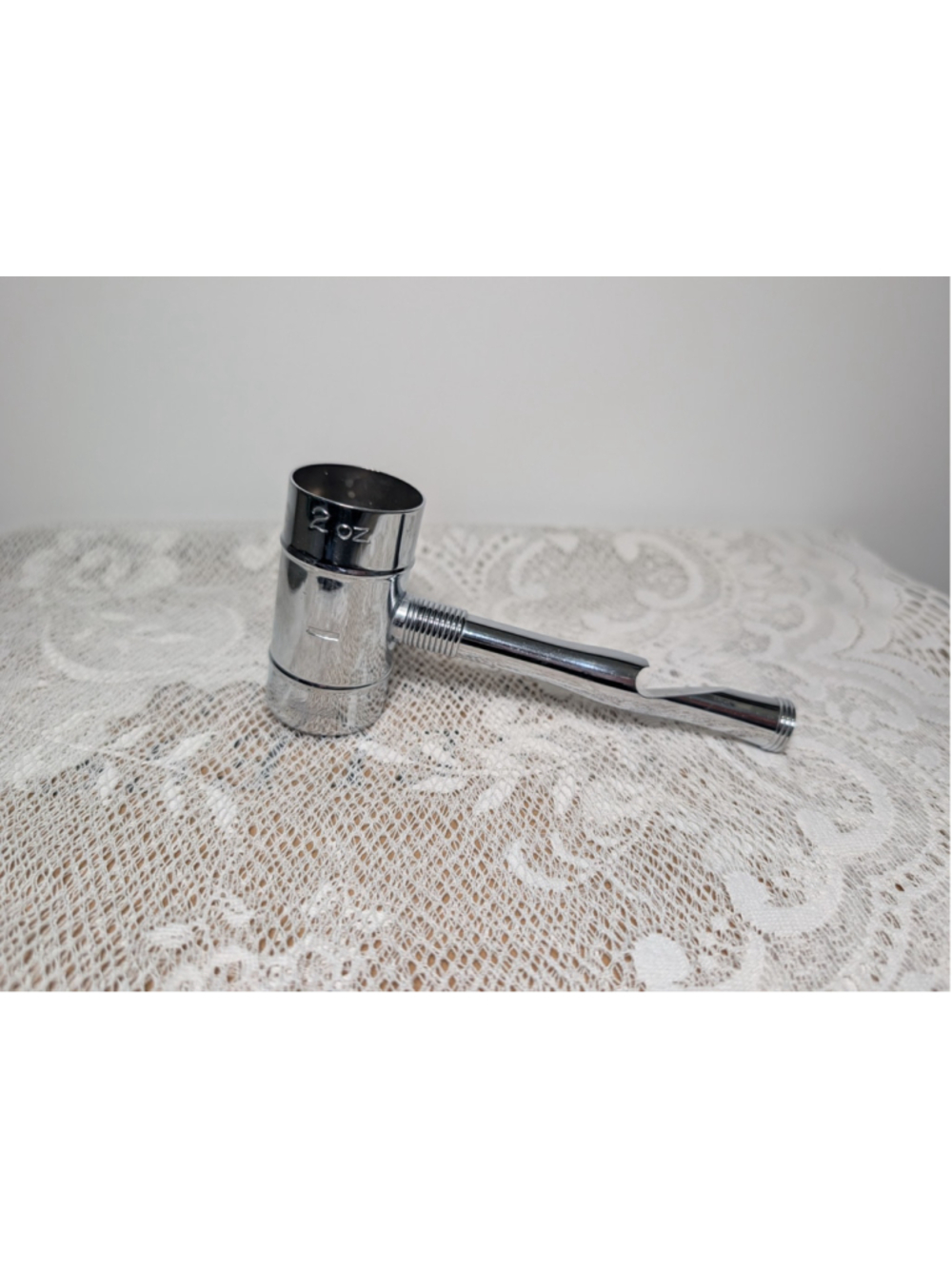 National Silver Cavalier Italy Chrome Bar Caddie 2-oz Jigger Opener Corkscrew